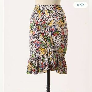 Edme’ & Esyllte Hustle & Bustle Multicolor Floral Pleated Ruffle Flounce Skirt 6